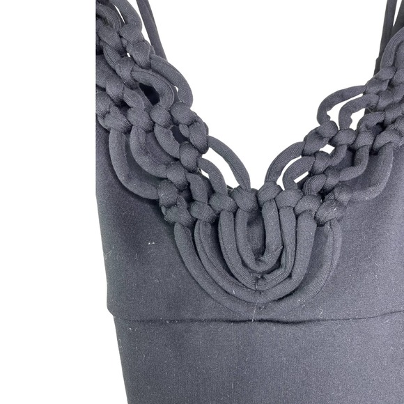 California Kisses Girl's Junior Leotard Knotted Up Dance Workout Black Sz S NWT - Picture 3 of 9